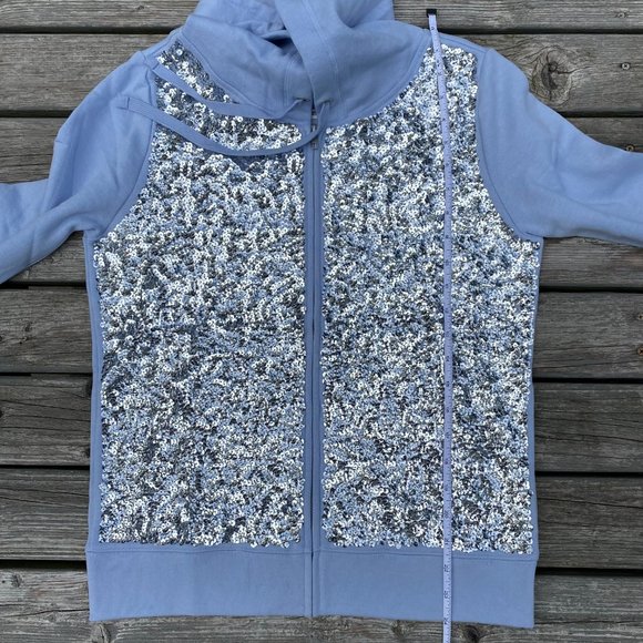 Victoria's Secret PINK Lavender Bling Perfect Zip Hoodie - Picture 5 of 16